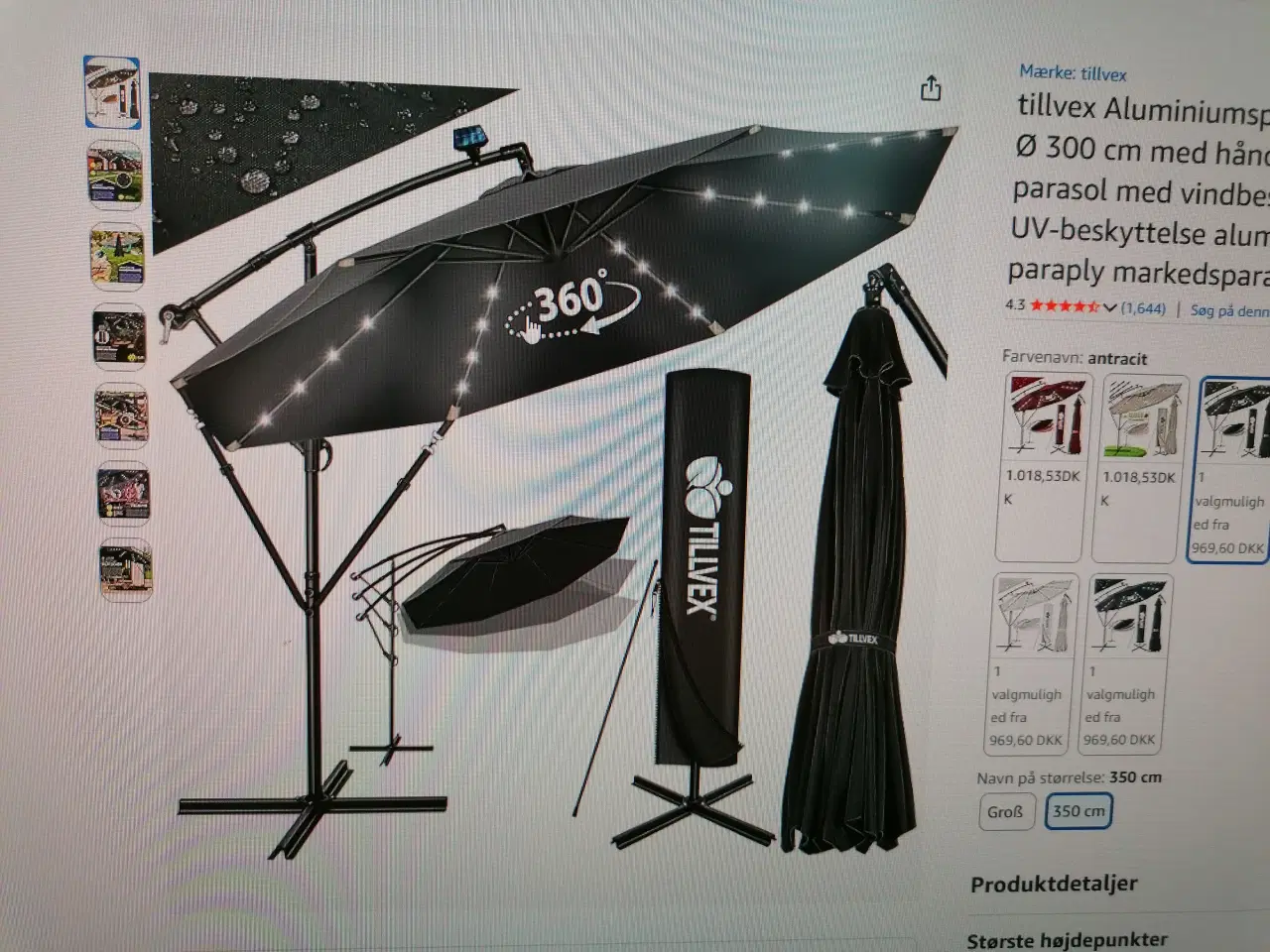 Billede 1 - Parasol fejlkøb 