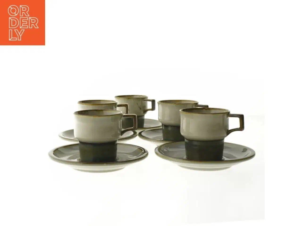 Billede 1 - Stel kaffekopper og underkopper, 5 stk. fra B&G (str. Ø 15 og Ø 7,5x7,5 cm) (DVD)