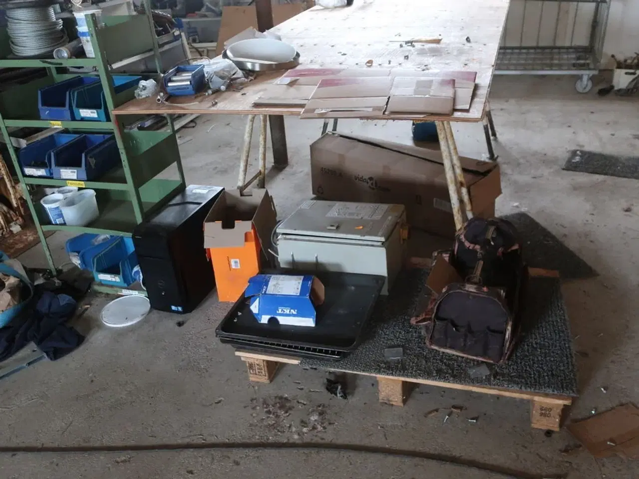 Billede 3 - Sækkevogn, varelager, reservedele, værktøj, reol, opbevaringsvogn m.m.