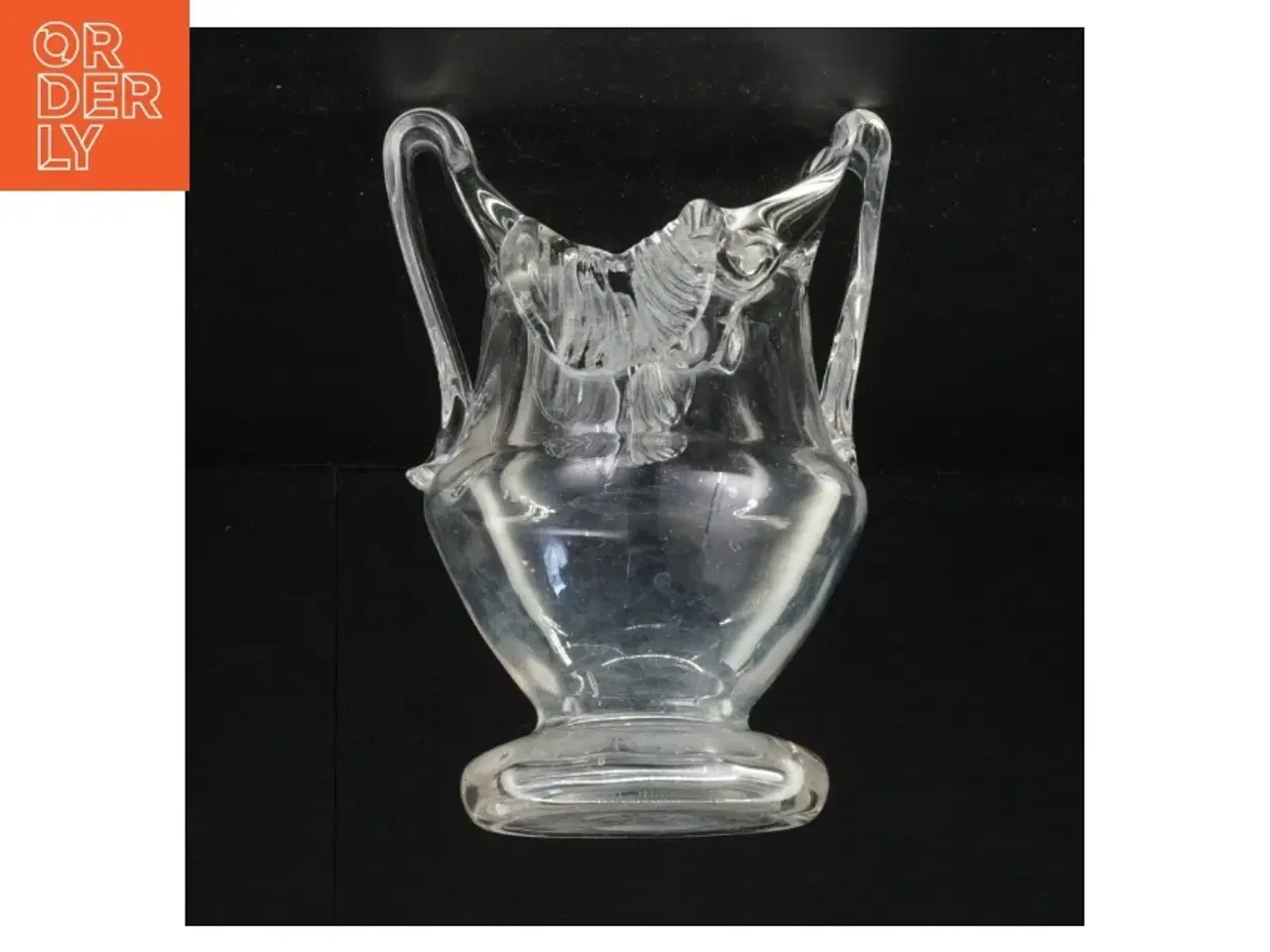 Billede 3 - Krystal Glas mundblæst henkel vase (str. 16 x 12 x 10 cm)