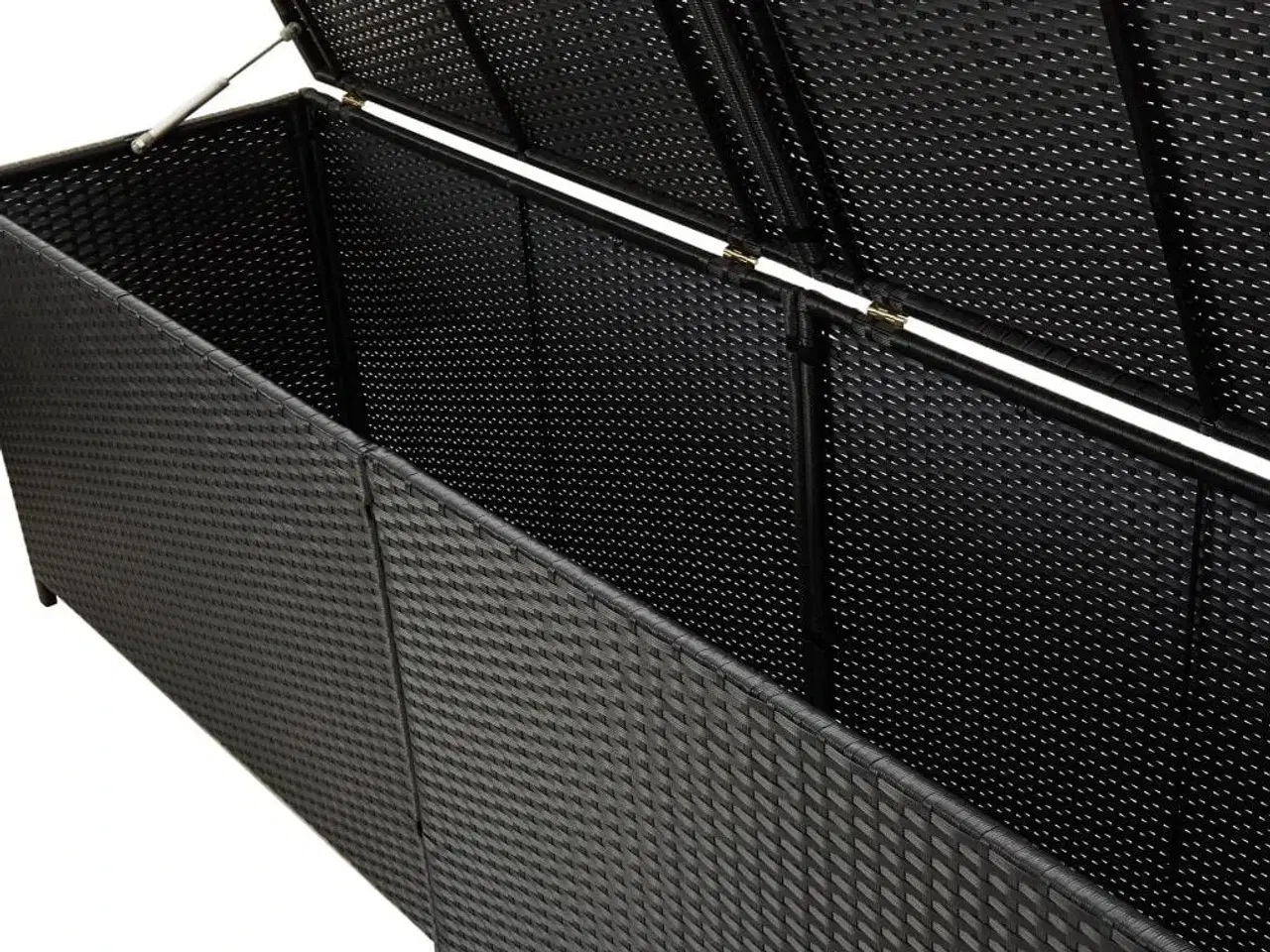 Billede 7 - Opbevaringskasse til haven 200x50x60 polyrattan sort