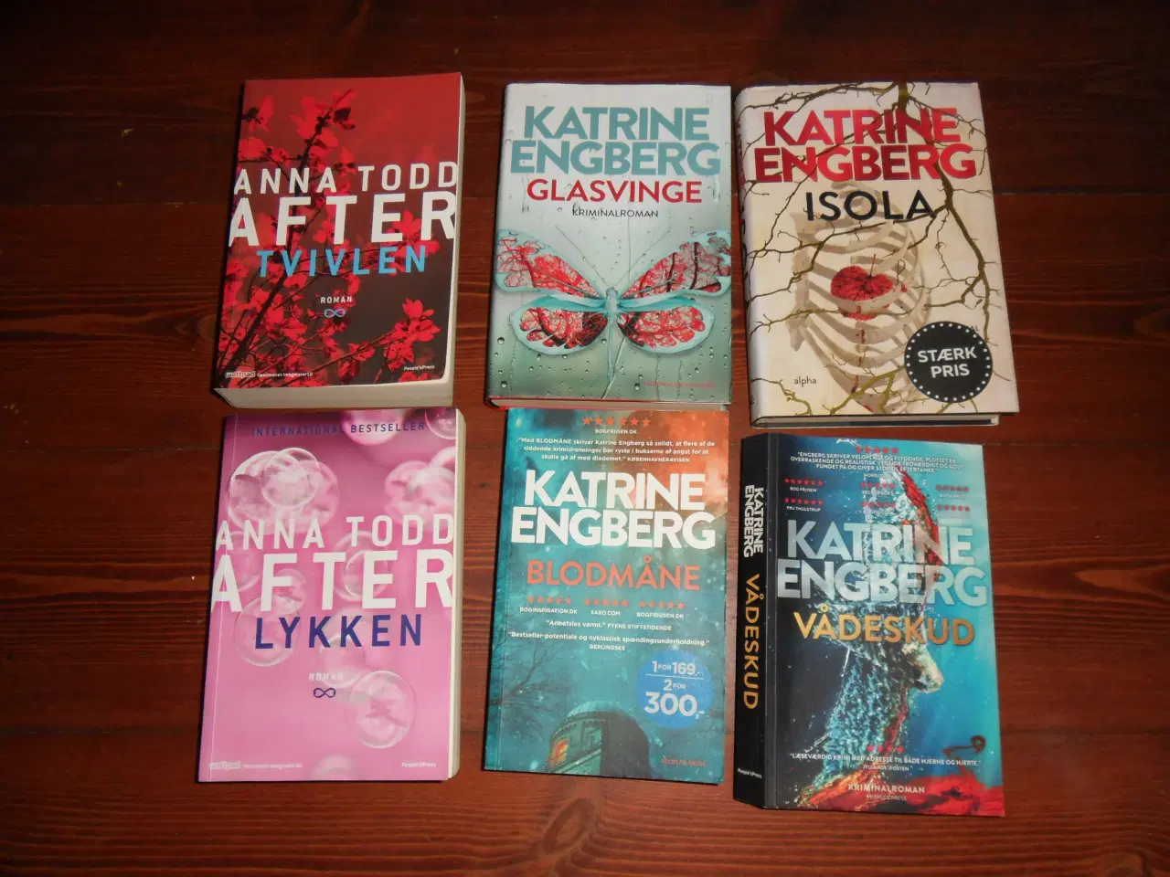 Billede 1 - Anna Todd. Katrine Engberg. After. Skindød. Blodmå