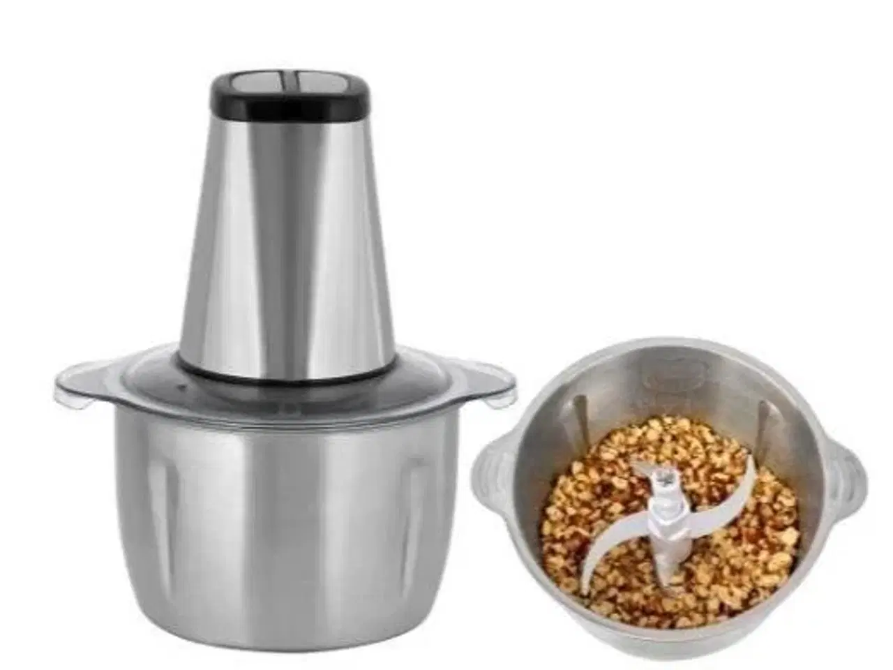 Billede 4 - Foodprocessor/mini-hakker HEINRICH'S – 2 l skål, 500 W, isknusning