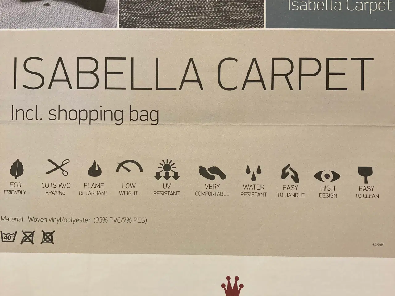 Billede 2 - Campingtæppe - Isabella - til fortelt 