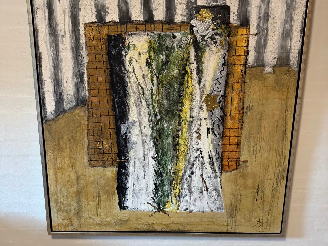 Billede 1 - Abstrakt Maleri der måler 104 x 104 cm