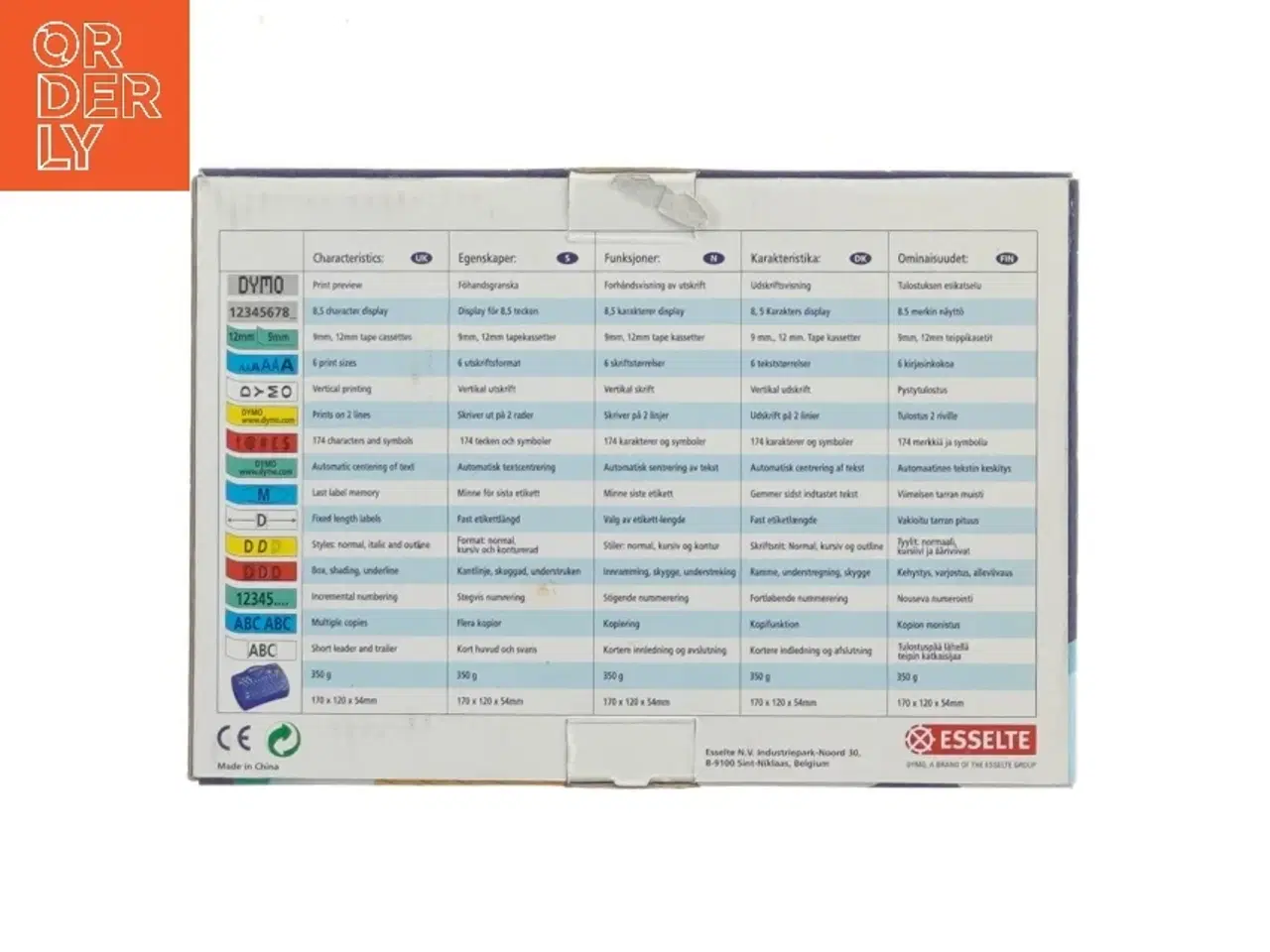 Billede 2 - DYMO LabelManager 100 mærkeprinter fra DYMO (str. 17x12,5 cm)