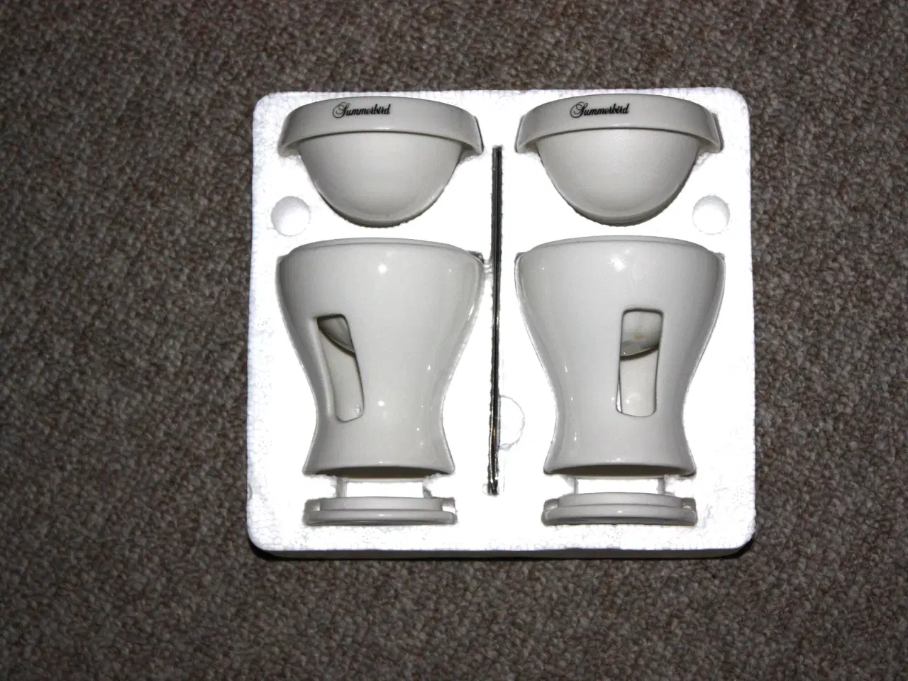 Billede 1 - Summerbird Chokolade fondue sæt i porcelæn