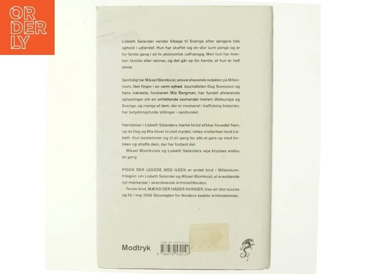 Billede 3 - Pigen Der Legede Med Ilden af Stieg Larsson (Bog)