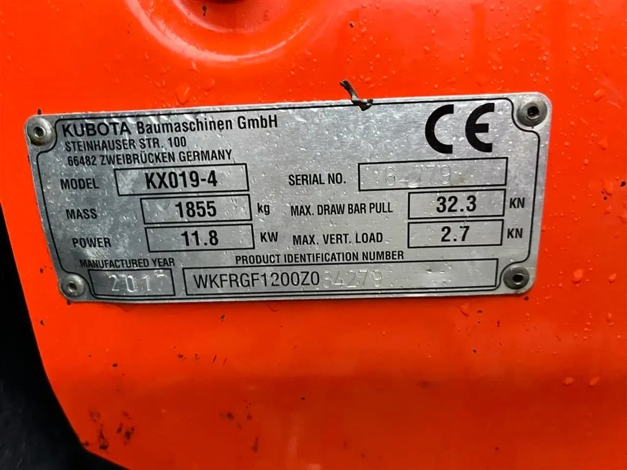 Billede 12 - Kubota KX019-4 mekanisk mh30 fæste