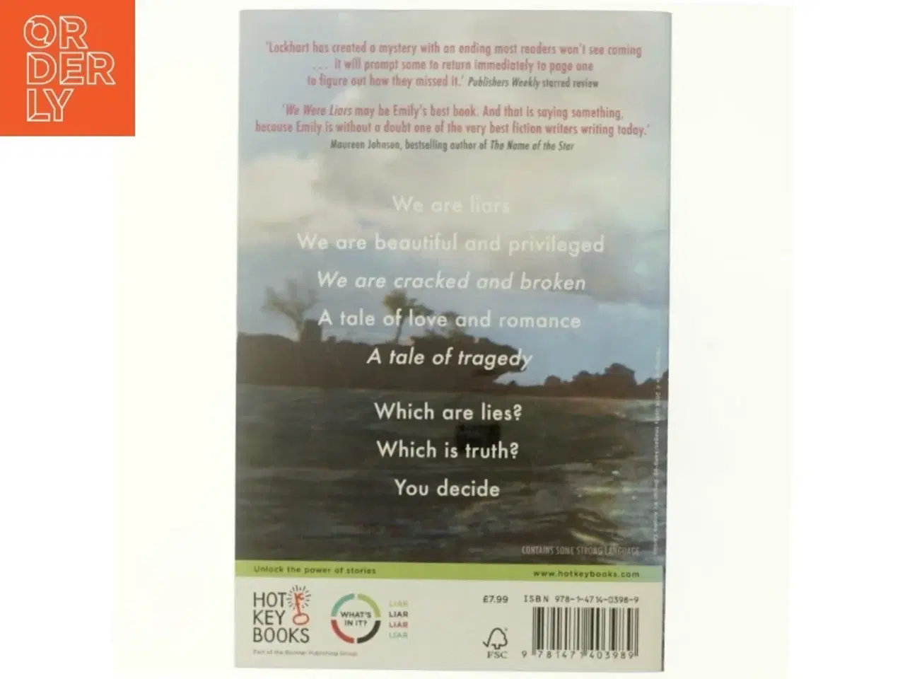 Billede 3 - We were liars af E. Lockhart (Bog)