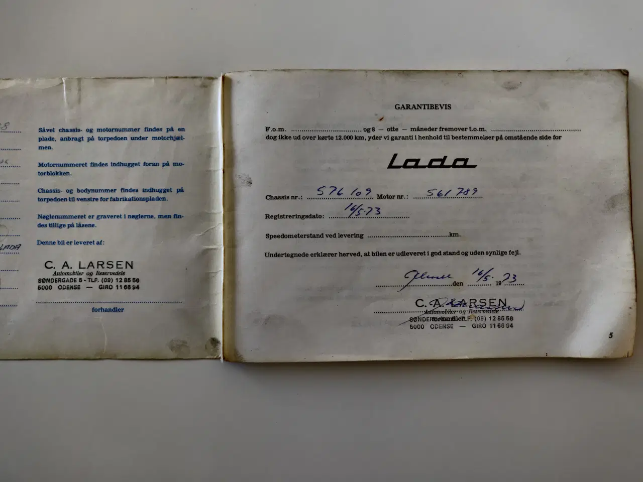 Billede 6 - Instruksbøger folkevogn og Lada 1200 +tilbehør 