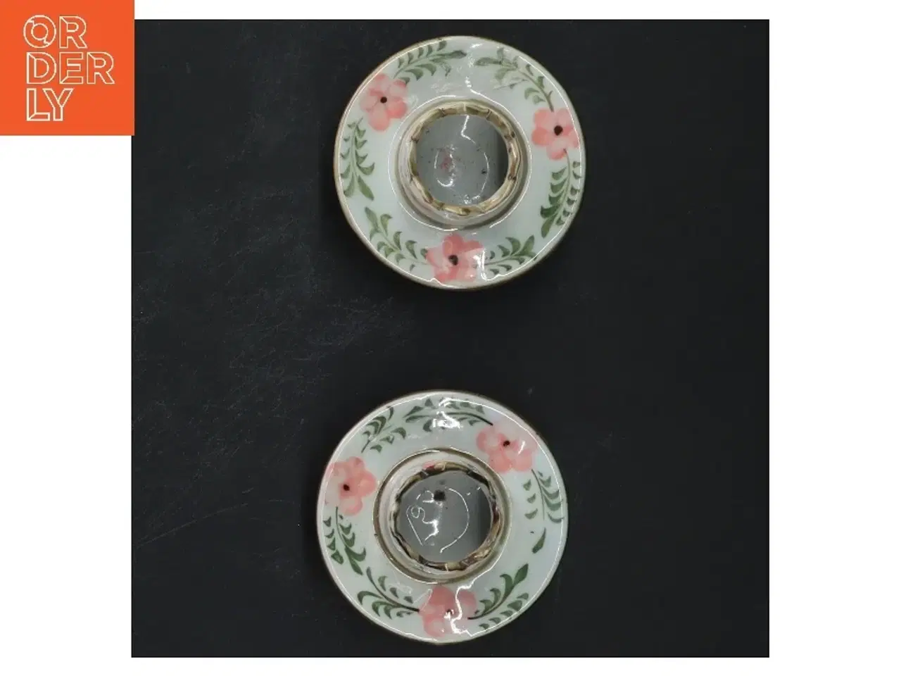 Billede 3 - Klassiske porcelæns lysestager (str. Ø 6,5 cm)