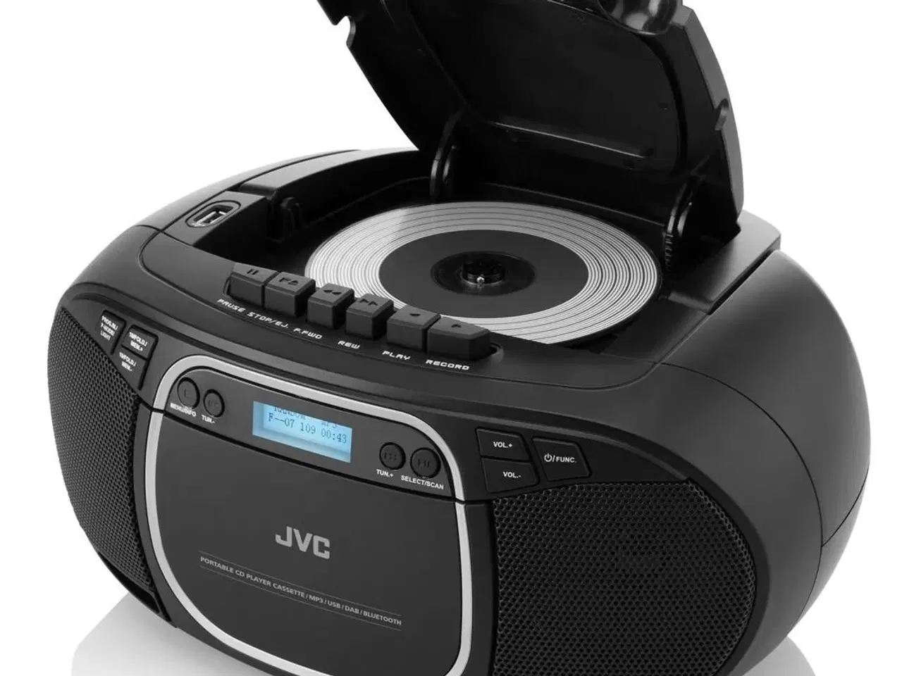 Billede 4 - DAB+ radio med CD og kassette – JVC RC‑E561B i sort