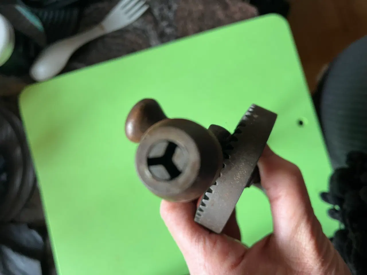 Billede 5 - Håndboremaskine, “antik”. Giv bud.