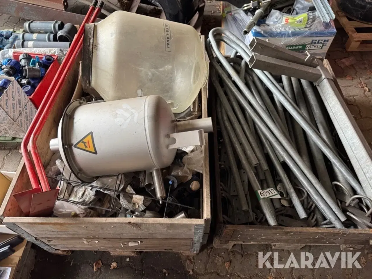 Billede 1 - Staldinventar og reservedele Alfa-Laval