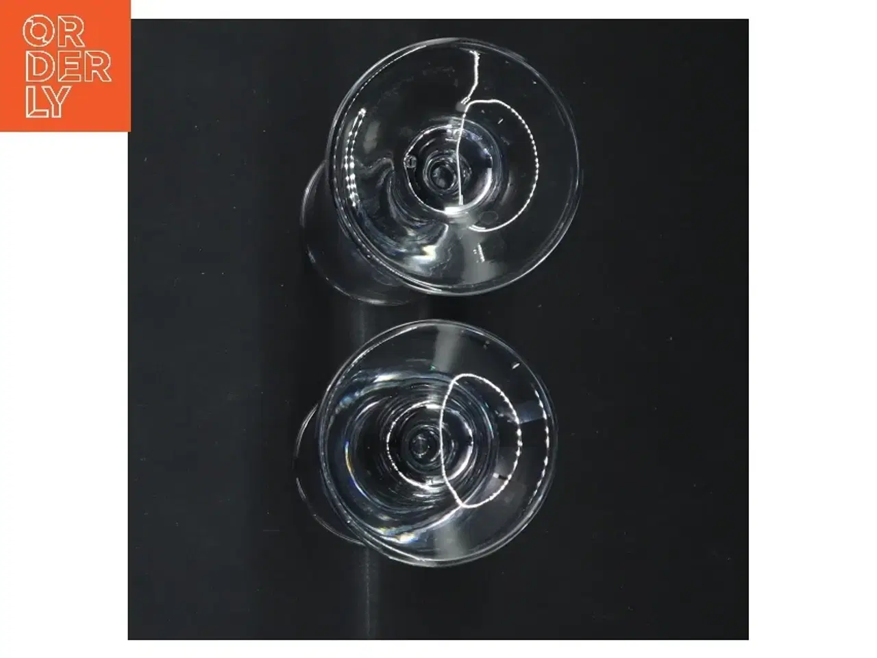 Billede 3 - 2 ideelle snapse glas / Holmegård (str. 13 cm, 2 styk cm)