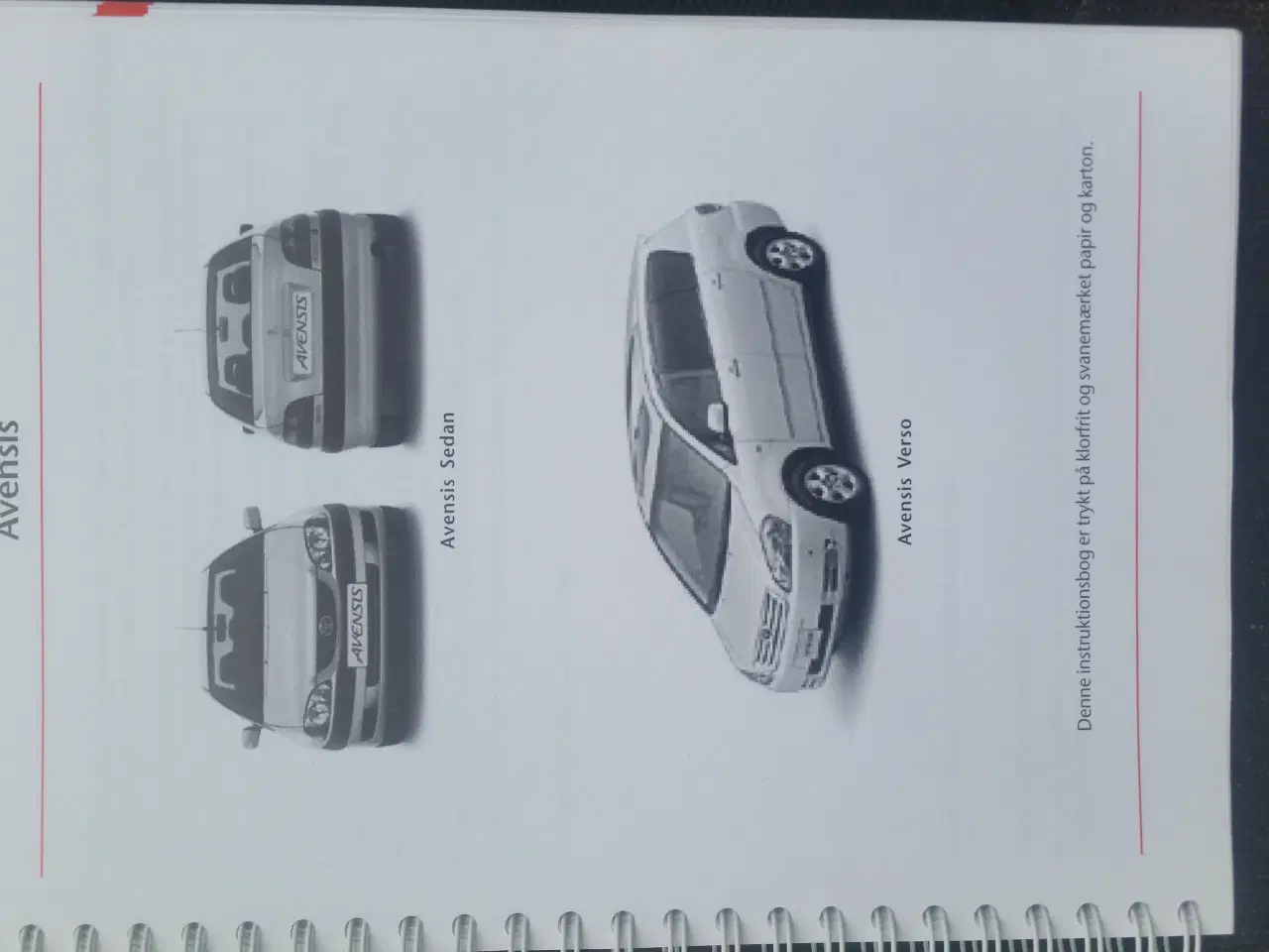 Billede 2 - Instruktionsbøger, Avensis-T22, og Verso
