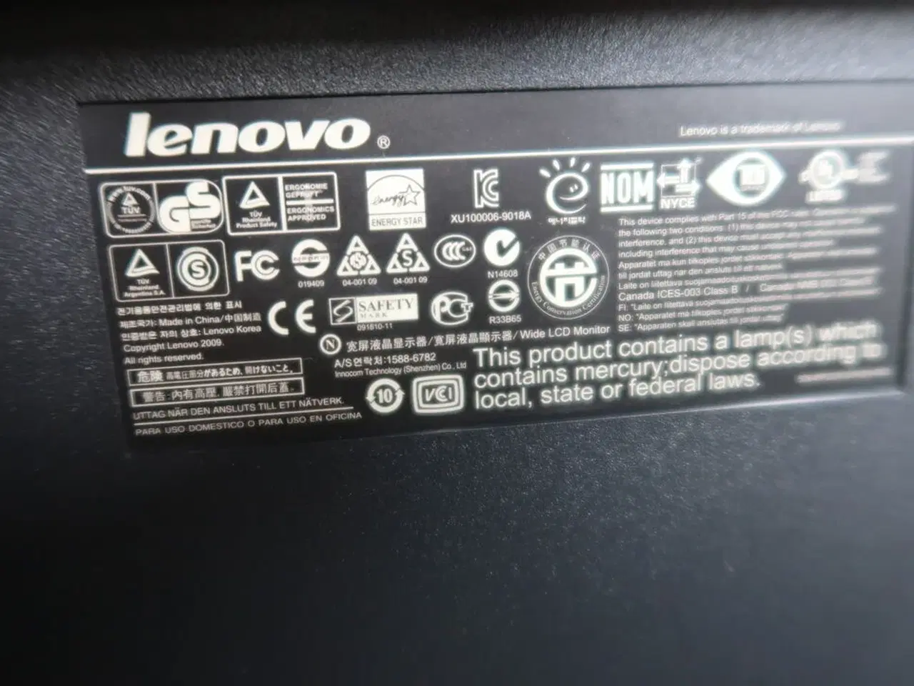 Billede 2 - 2 stk. 24" skærme LENOVO / SAMSUNG