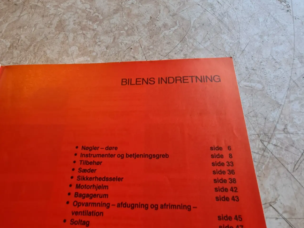 Billede 5 - Brugt instruktions bog Fiat Uno