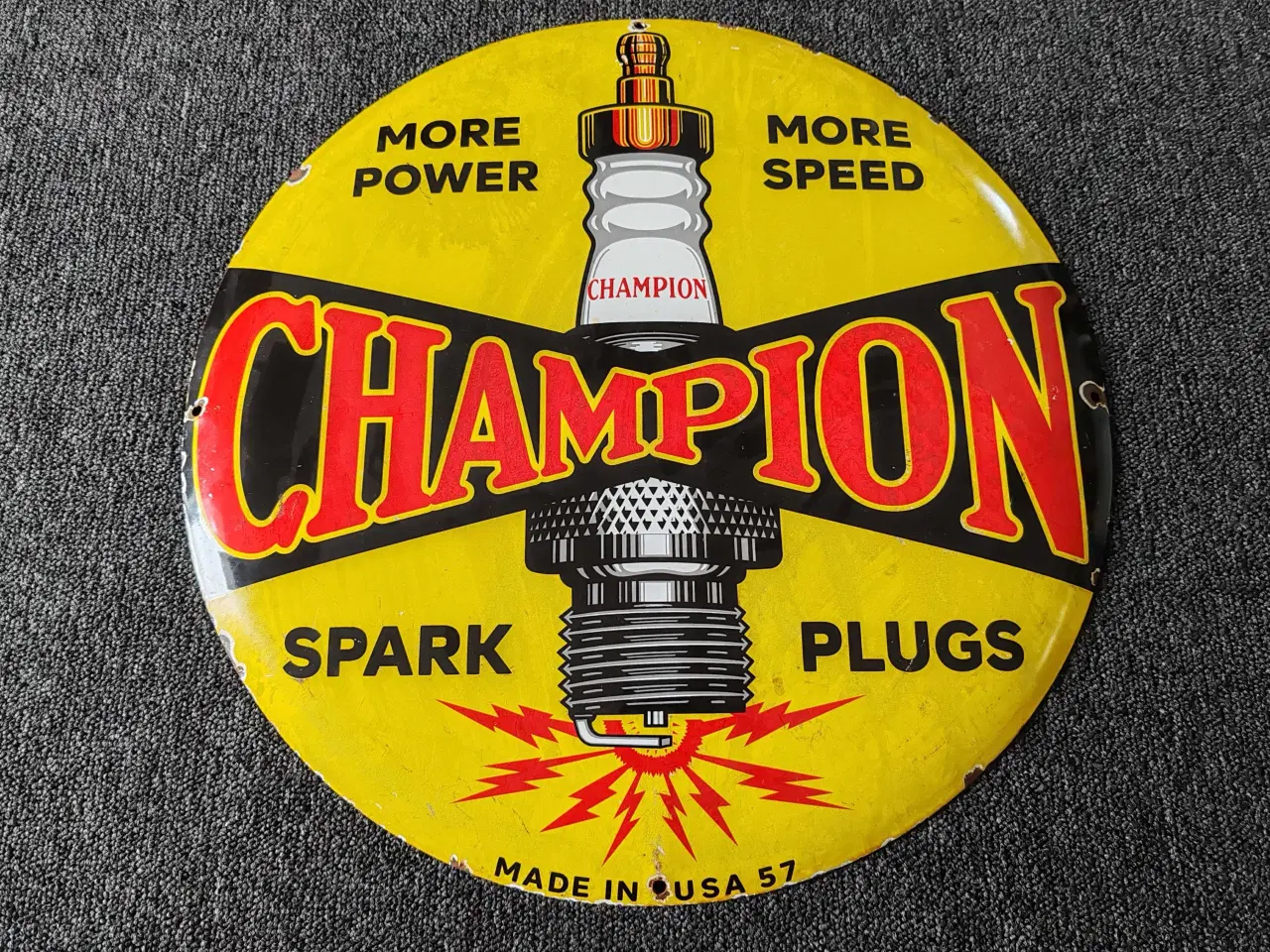 Billede 1 - Champion emaljeskilt 