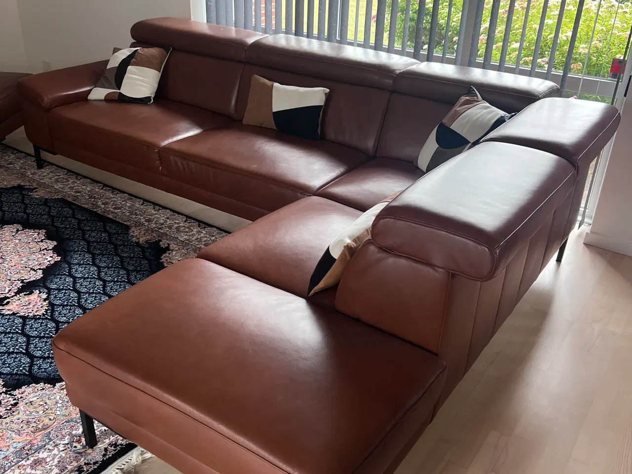 Billede 2 - Chaiselongsofa i Læder