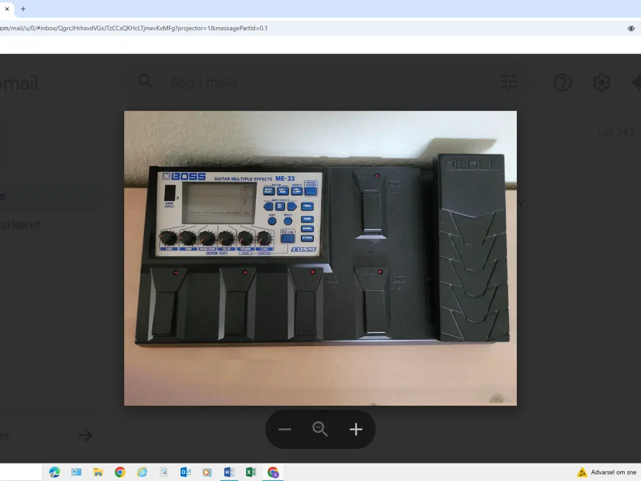 Billede 1 - Boss type ME-33 guitar multiple effects padaler