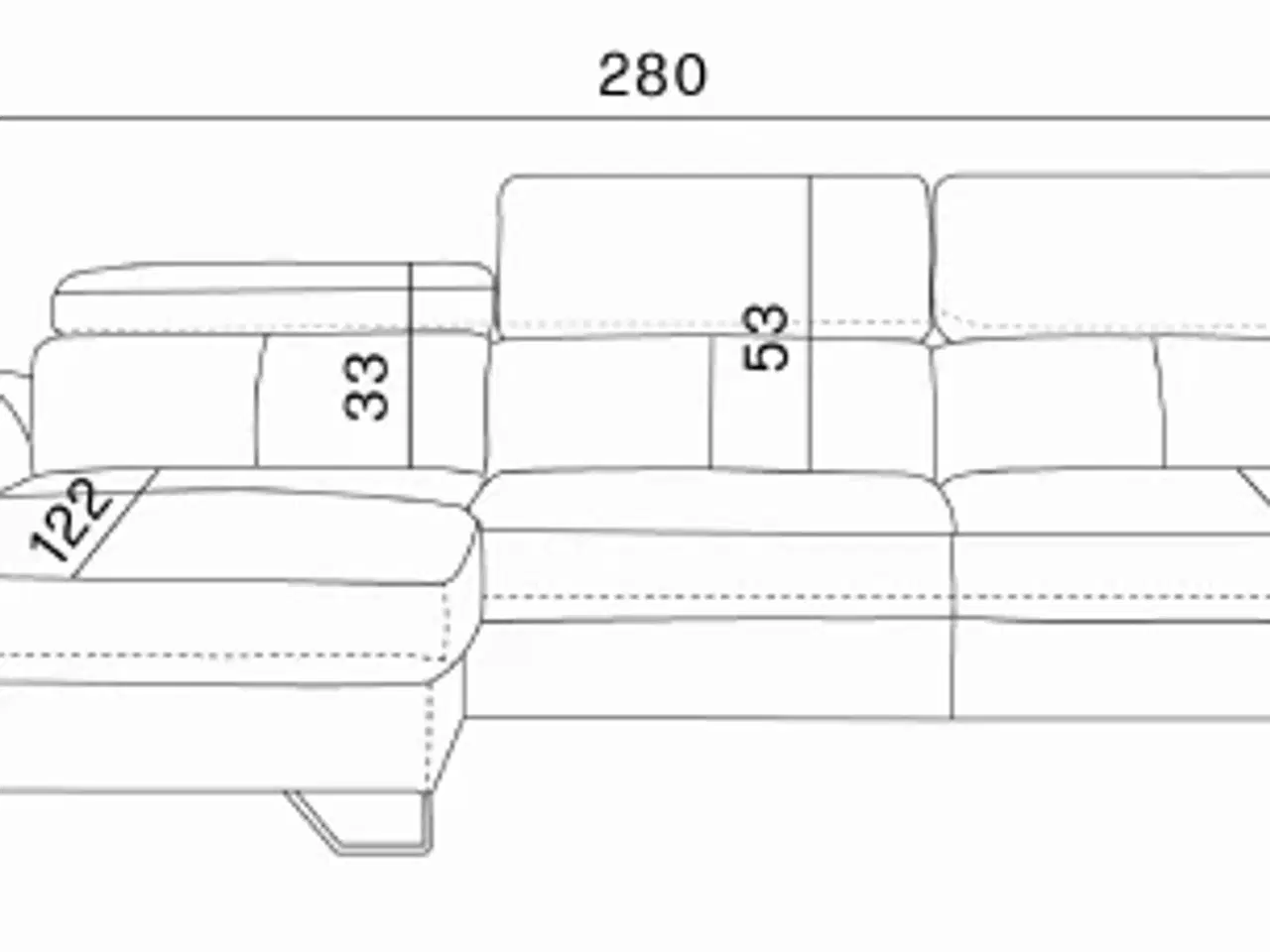 Billede 14 - AVELI HJØRNESOFA S 280x170
