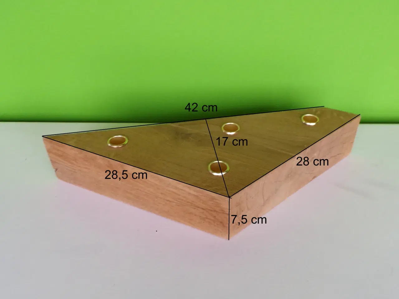 Billede 12 - Lysestage i egetræ
