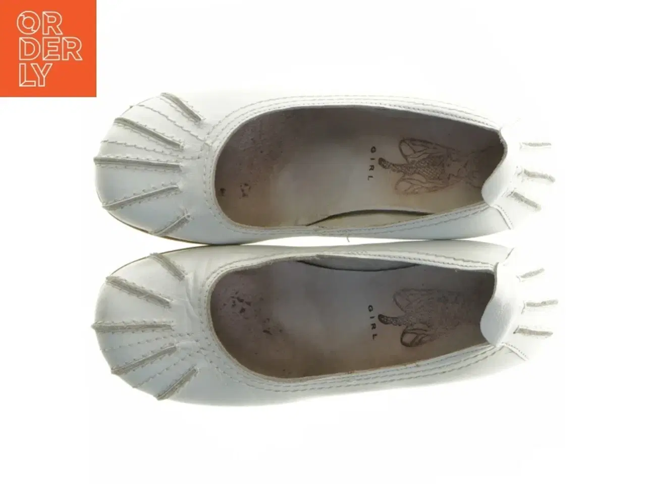 Billede 4 - Hvide lædersko med kilehæl (str. 38)