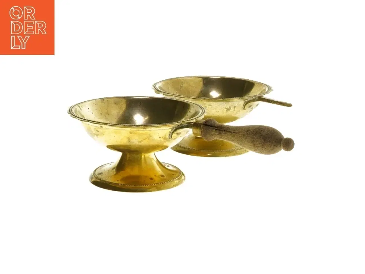 Billede 2 - Messingskåle med håndtag (str. Ø 10x5,5 cm)