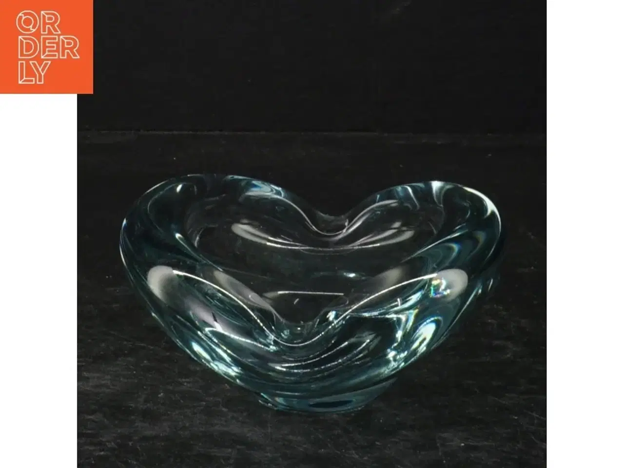 Billede 1 - Glasvase (str. 13 x 11 x 6 cm)