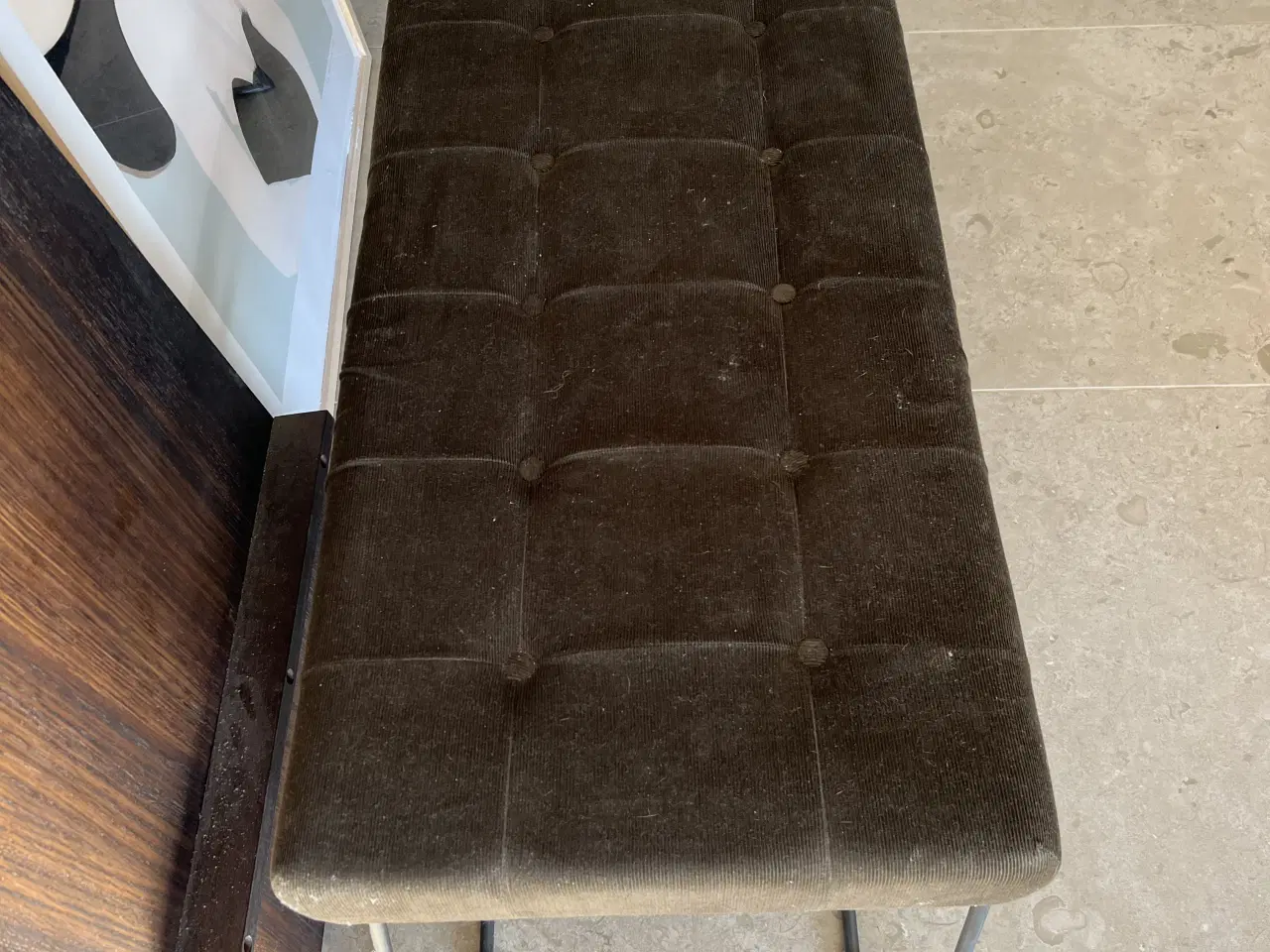 Billede 2 - Fløjlsbænk army 