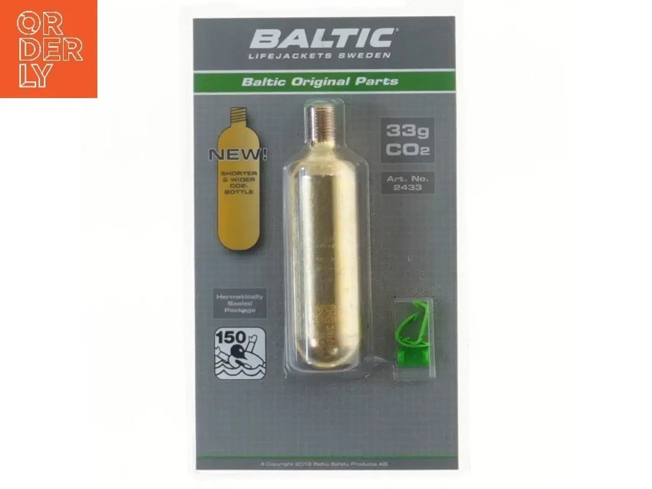 Billede 1 - Baltic 33g CO2 patron til redningsvest