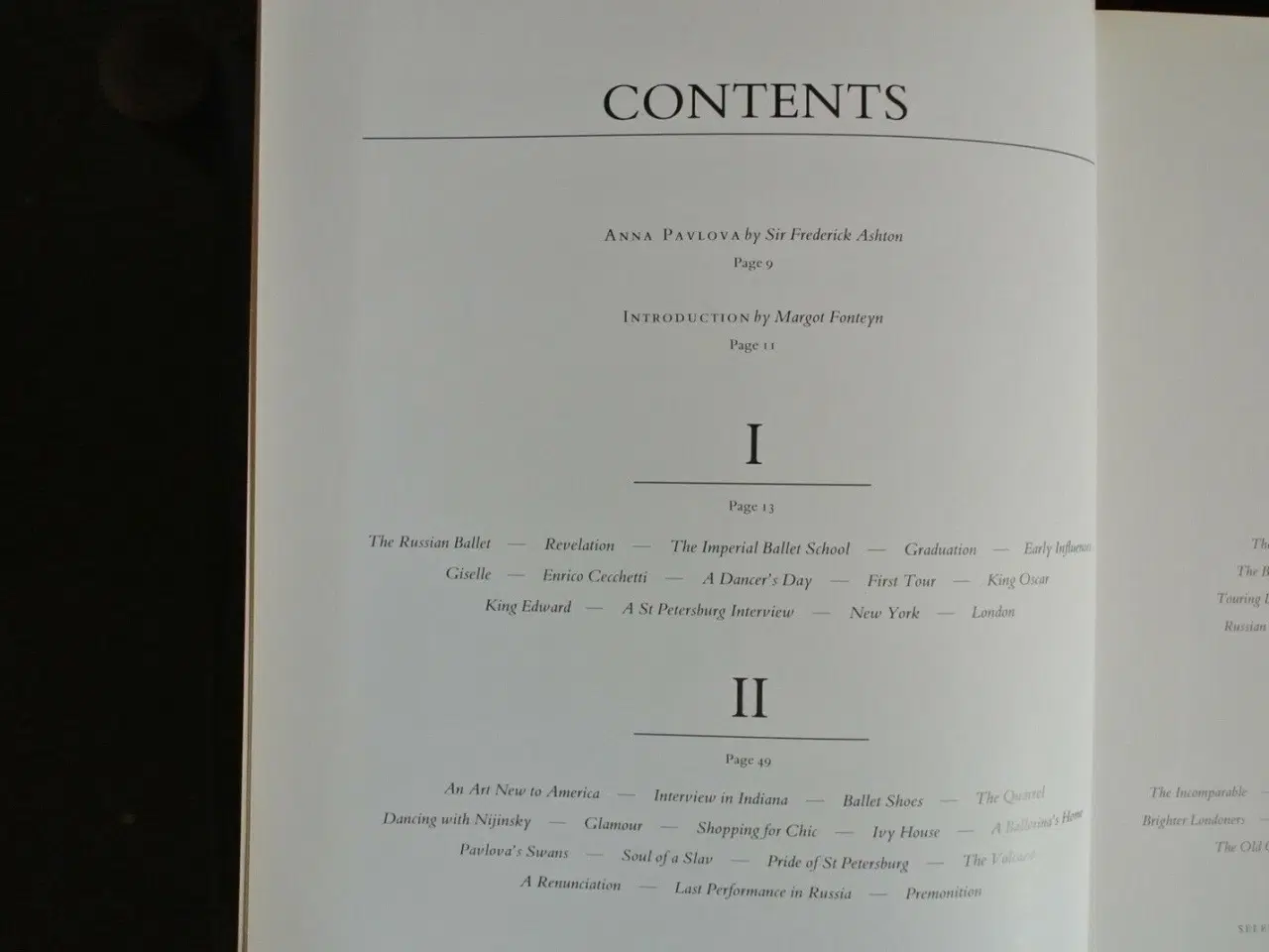 Billede 2 - pavlova impressions, by margot fonteyn, emne: kuns