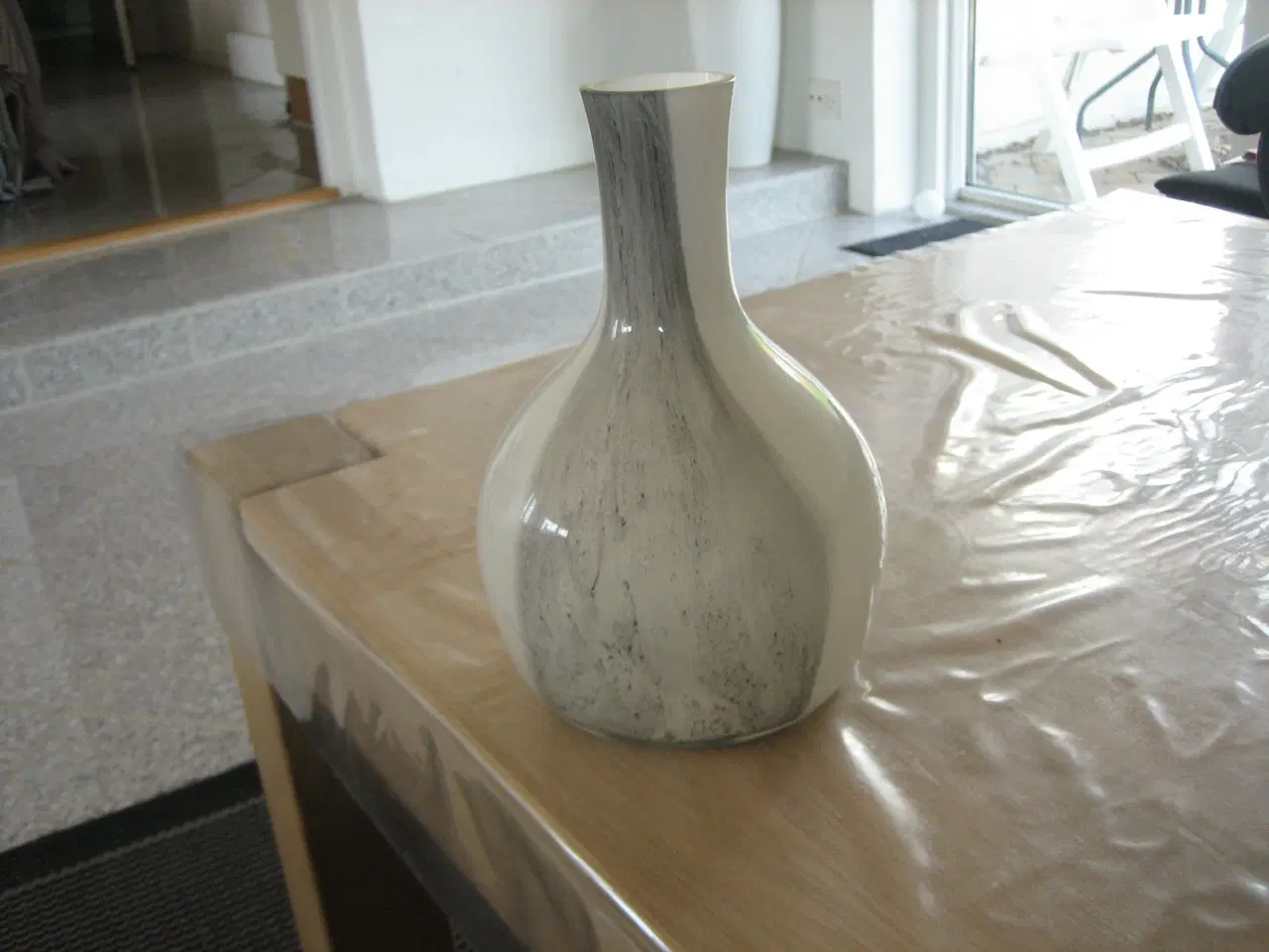 Billede 4 - Glas Vase I Hvid