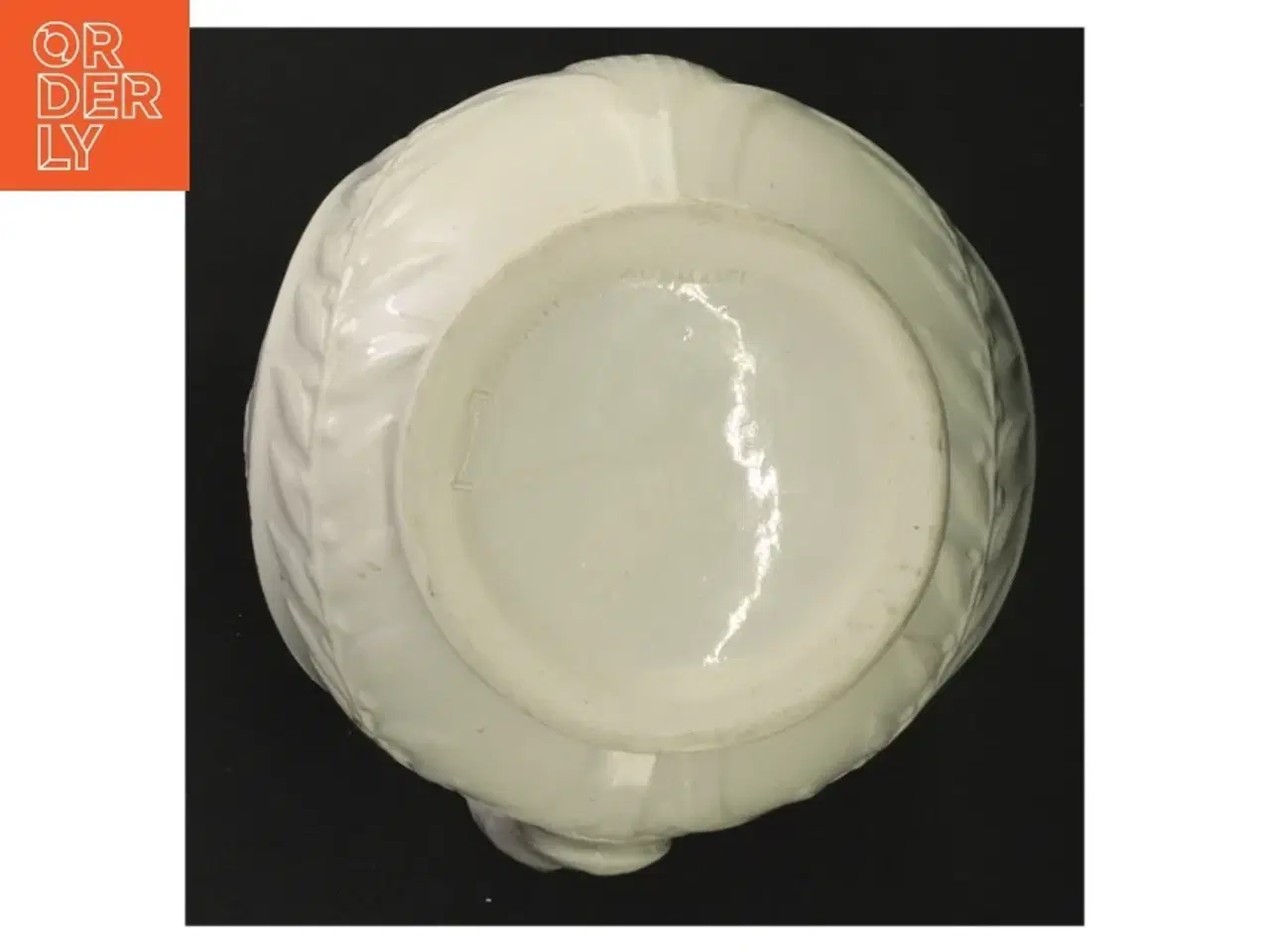 Billede 3 - Antik Hvid reliefkande fra Dudson (str. 20 x 14 cm)