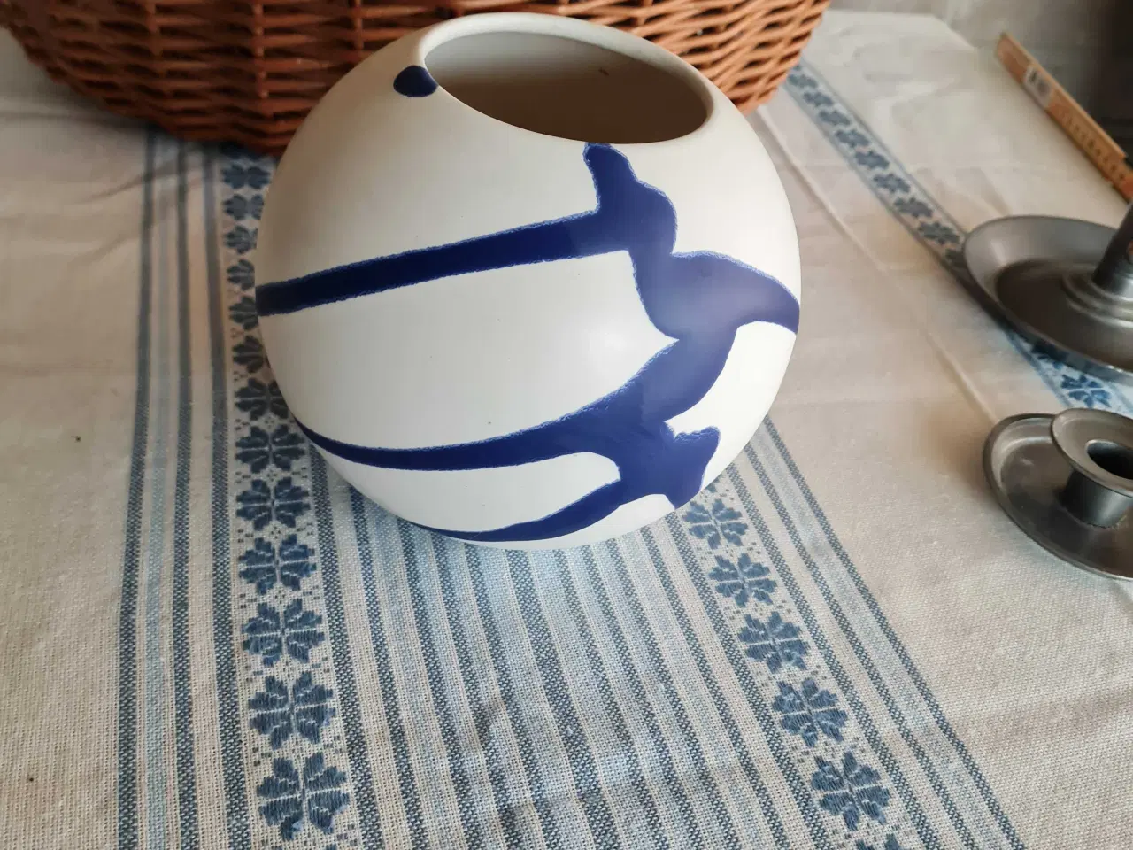 Billede 7 - Kuglevase, kunstvase, Tysk keramik, Design vase