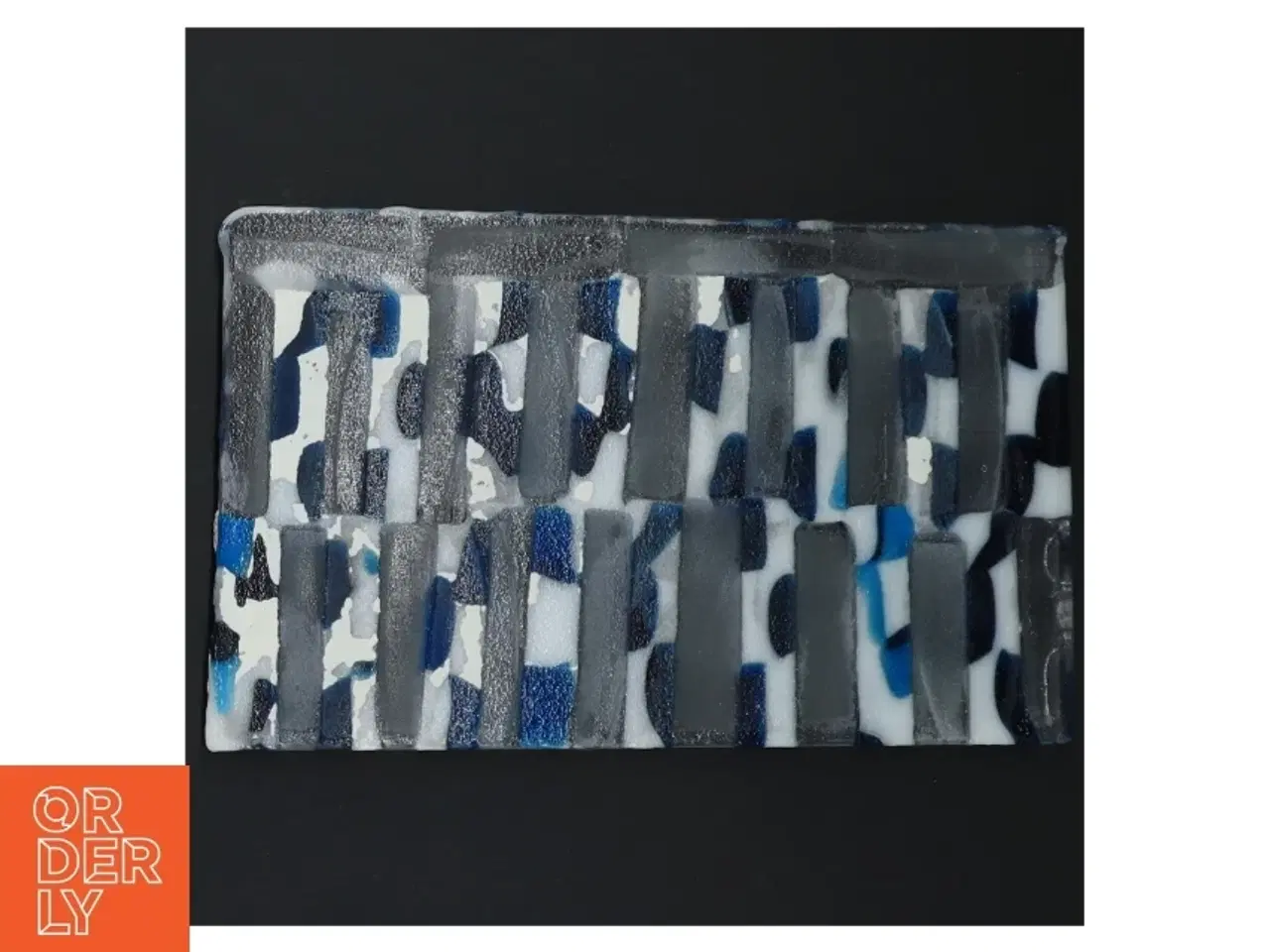 Billede 4 - Glasplade med mønster (str. 19x12 cm)