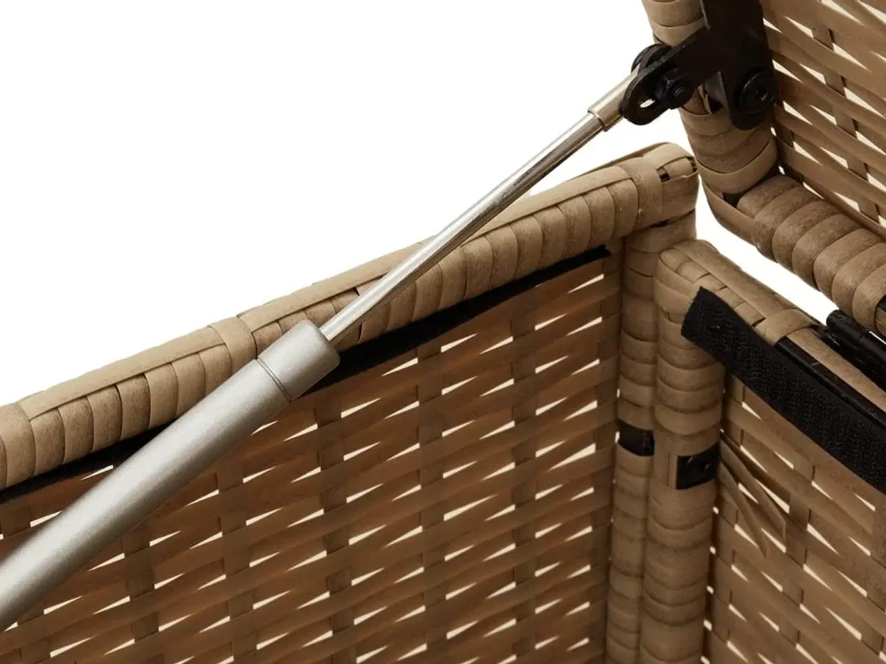 Billede 8 - Opbevaringsboks til haven 190 l polyrattan beige