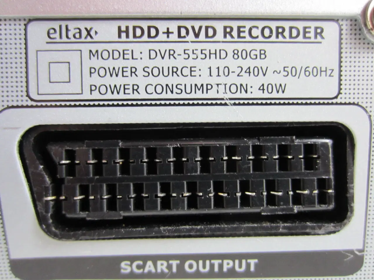Billede 8 - ELTAX DVR-555HD harddisk optager – DVD optager