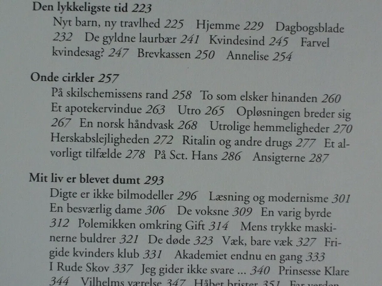 Billede 3 - tove ditlevsen - myte og liv, af karen syberg