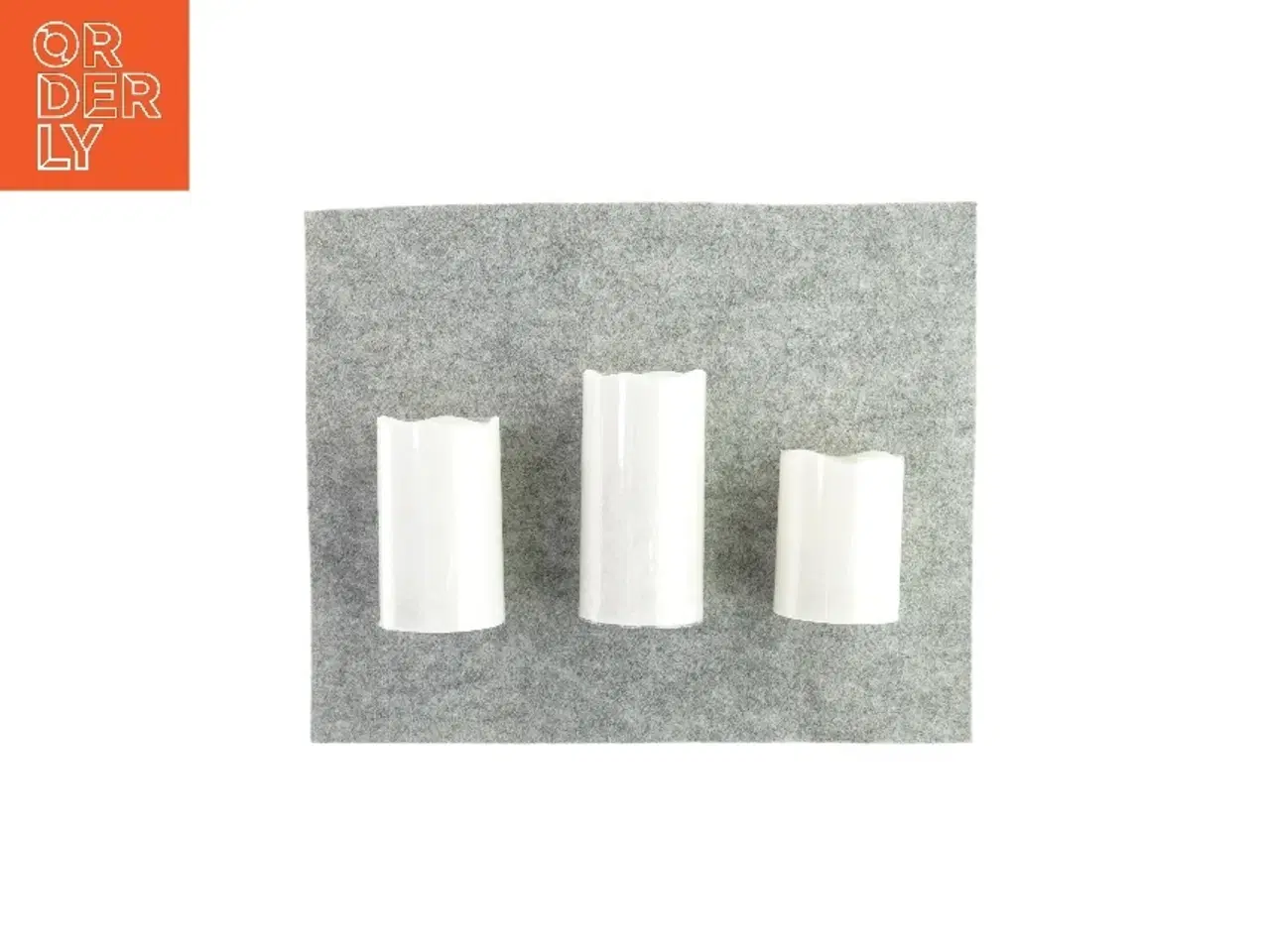 Billede 1 - LED Bloklys (3 stk) fra Clas Ohlson (str. Ø:7/H: 13, 15 og 10 cm)