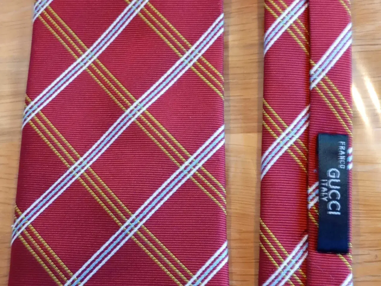 Billede 3 - Slips rød/bordeaux 