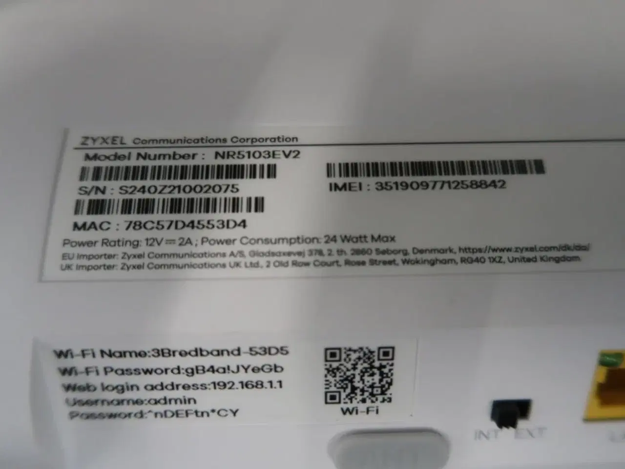 Billede 3 - 5G Router ZYXEL NR5103EV2