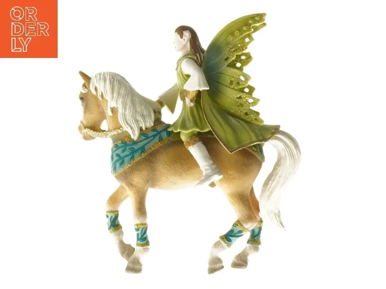 Billede 2 - Elv med vinget på hestefigur fra Schleich (str. 12 cm)