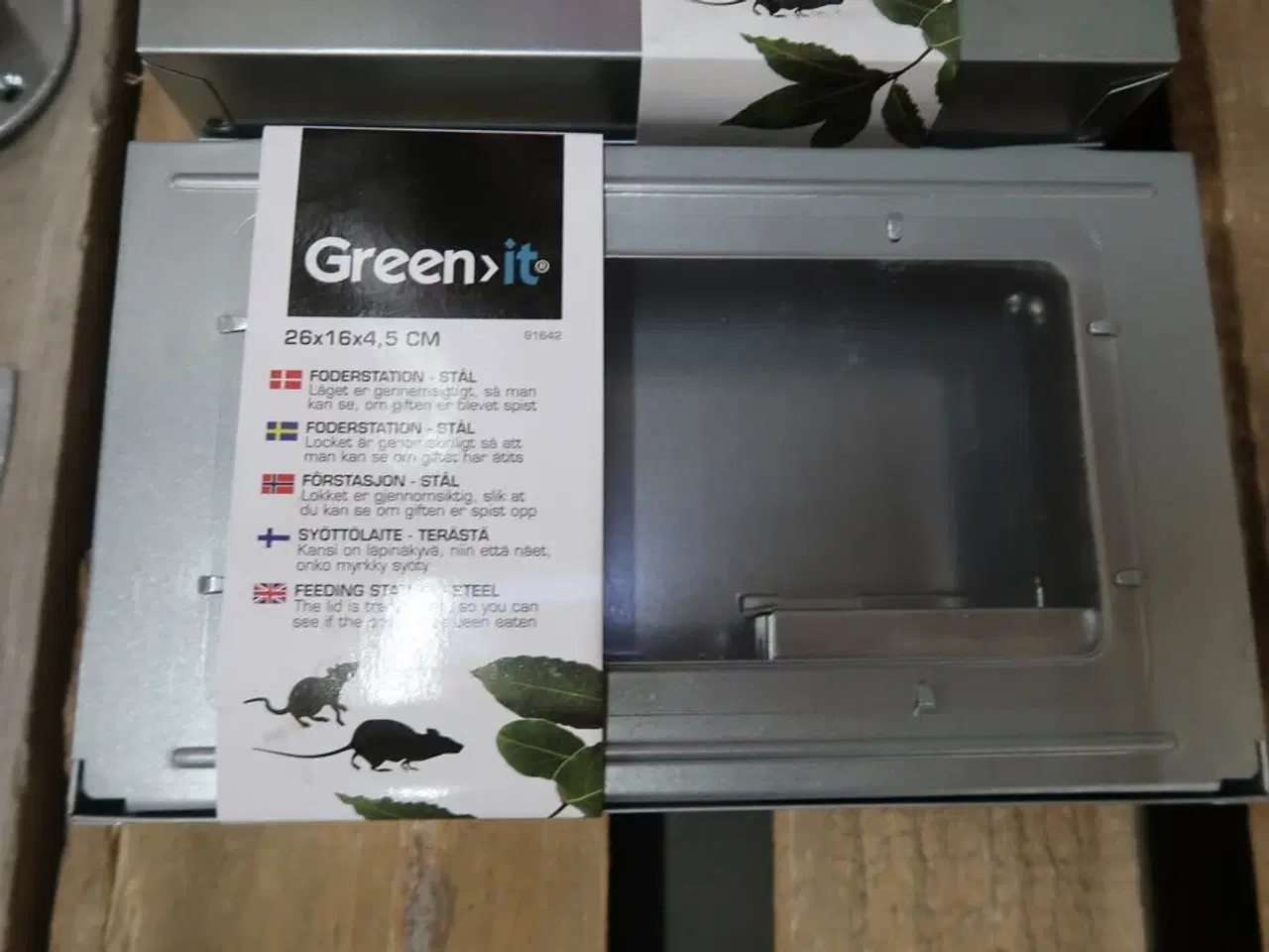 Billede 3 - 2 stk. Green-it giftkasse 26×16×4,5 cm galvaniseret stål