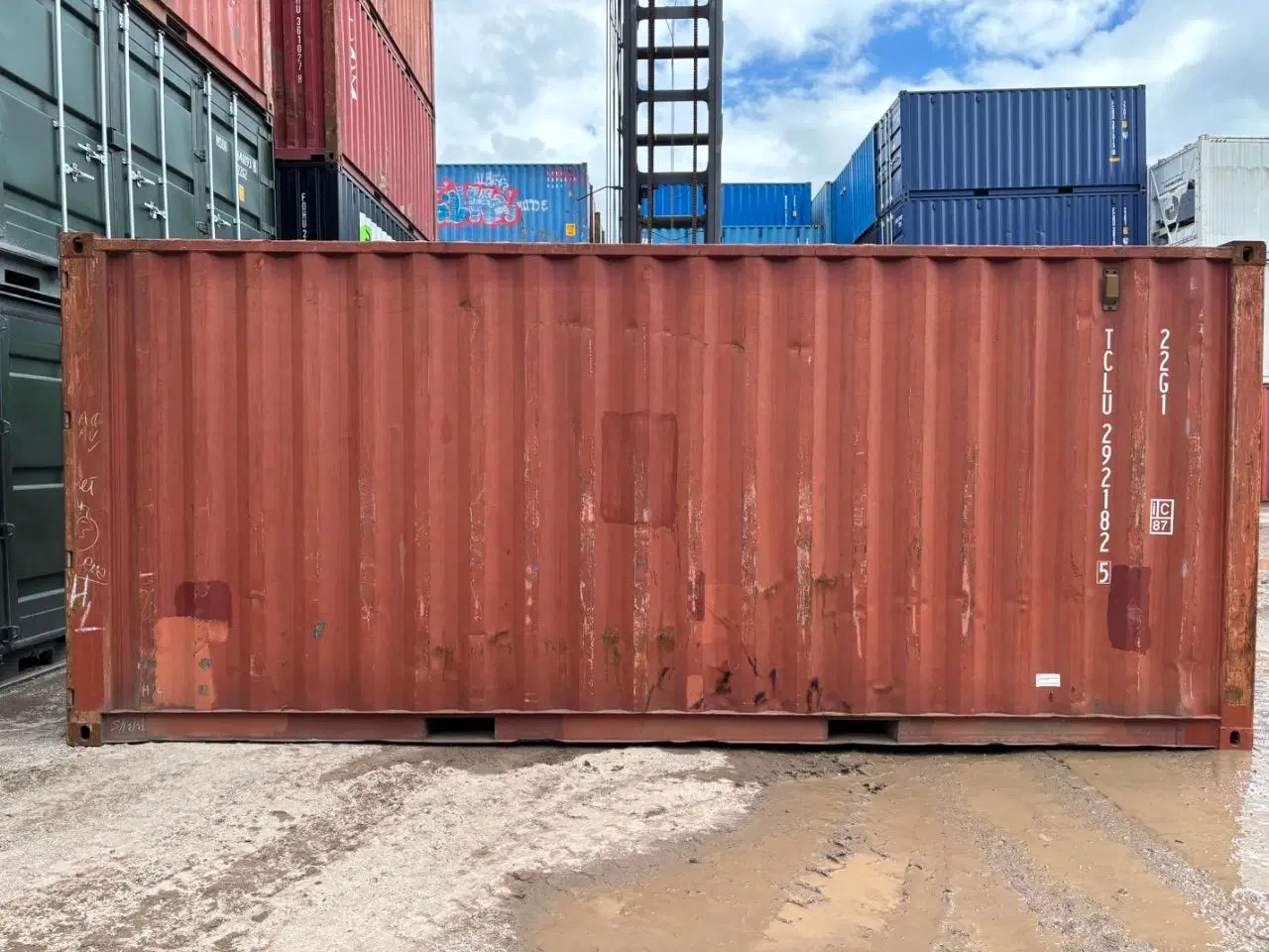 Billede 4 - 20 fods Container- ID: TCLU 292182-5 - Hvidovre