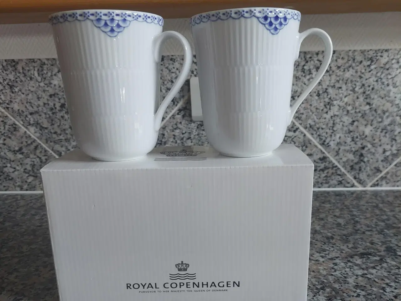Billede 2 - Royal Copenhagen kopper købes ( blå )