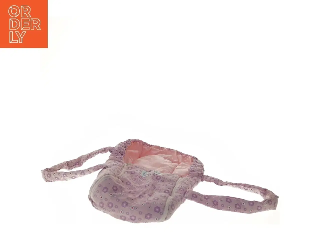 Billede 4 - Rosa dukke bæresele med blomster fra New Born Baby (str. 55x32 cm)