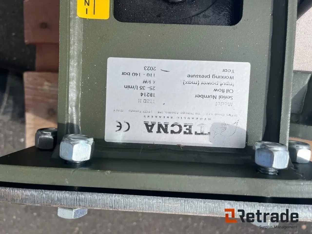 Billede 2 - - - - Knusnings- og sorteringsudstyr Tecna 25 -35 L min. Hydraulik hammer